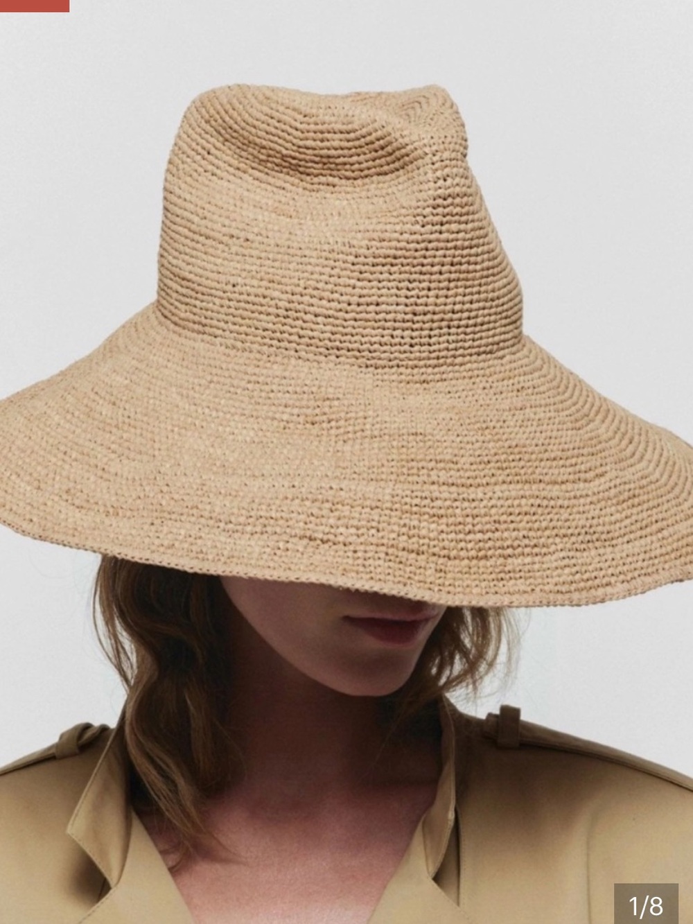 NWT Janessa Leoné Waverly Raffia Wide Brim Hat - Picture 4 of 7